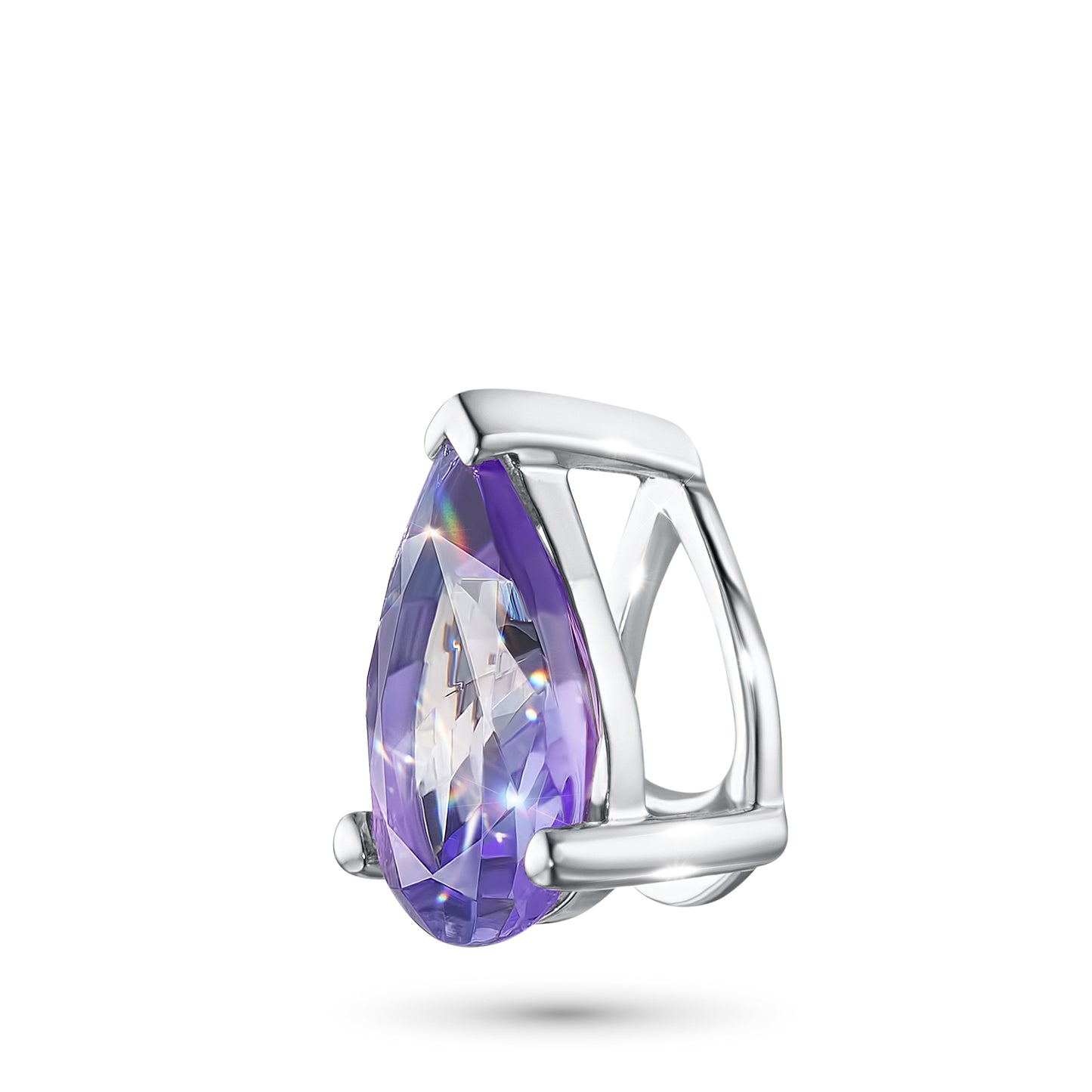 Sterling Silver Pendant with Tanzanite 0.650 CT.TW