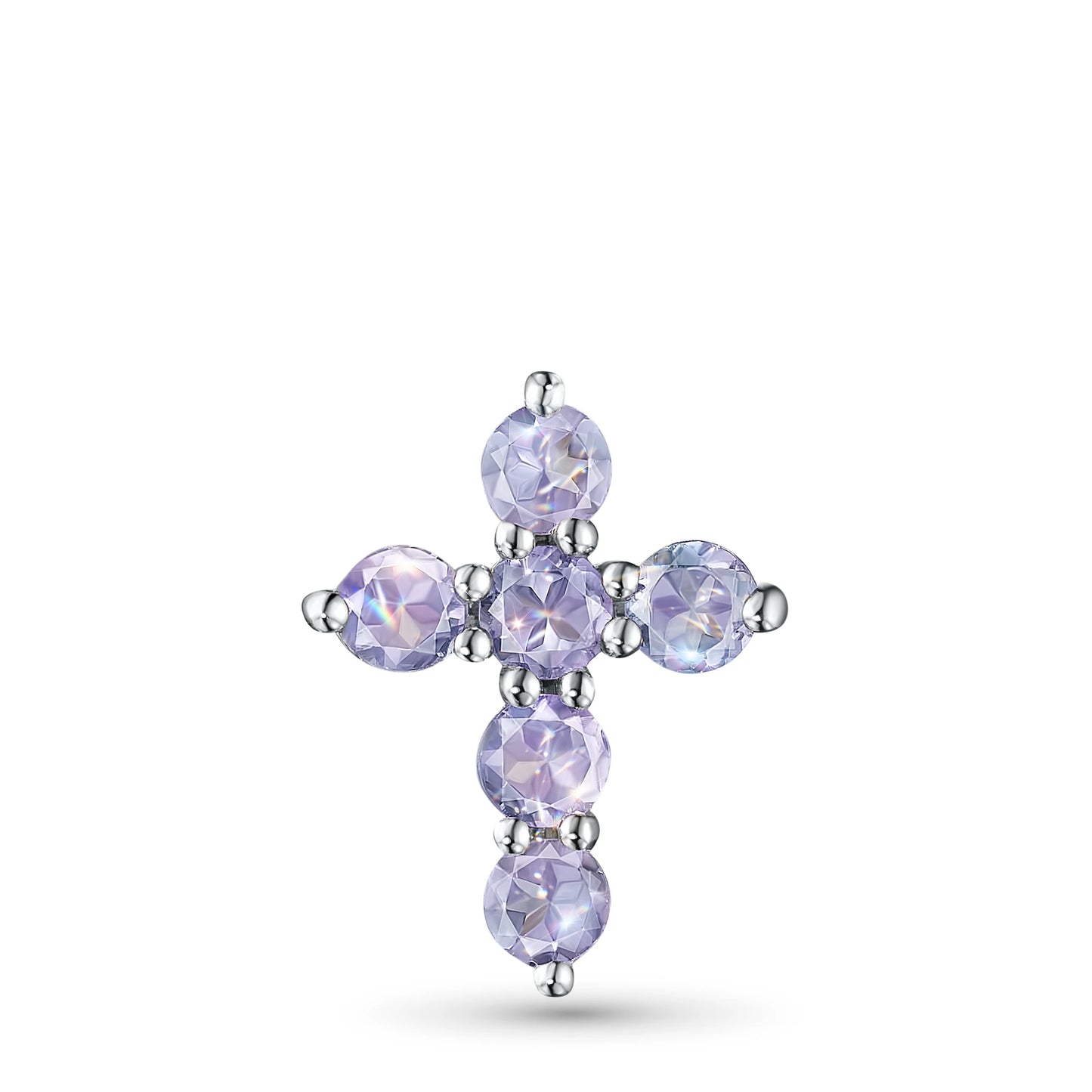 Sterling Silver Pendant with Lab-Created Diamonds 0.26 CT.TW