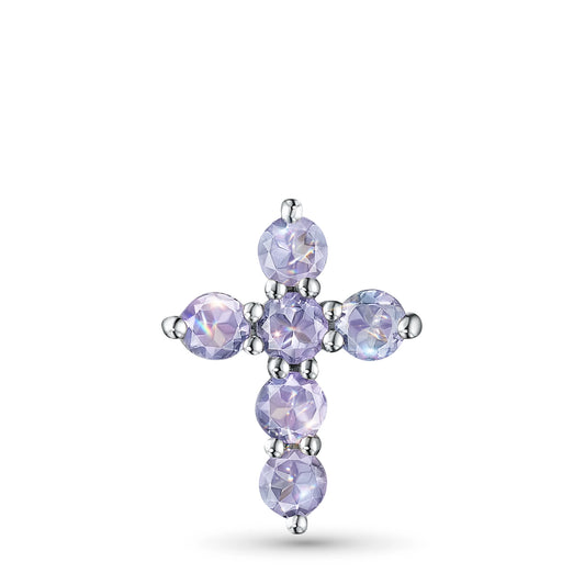 Sterling Silver Pendant with Lab-Created Diamonds 0.26 CT.TW