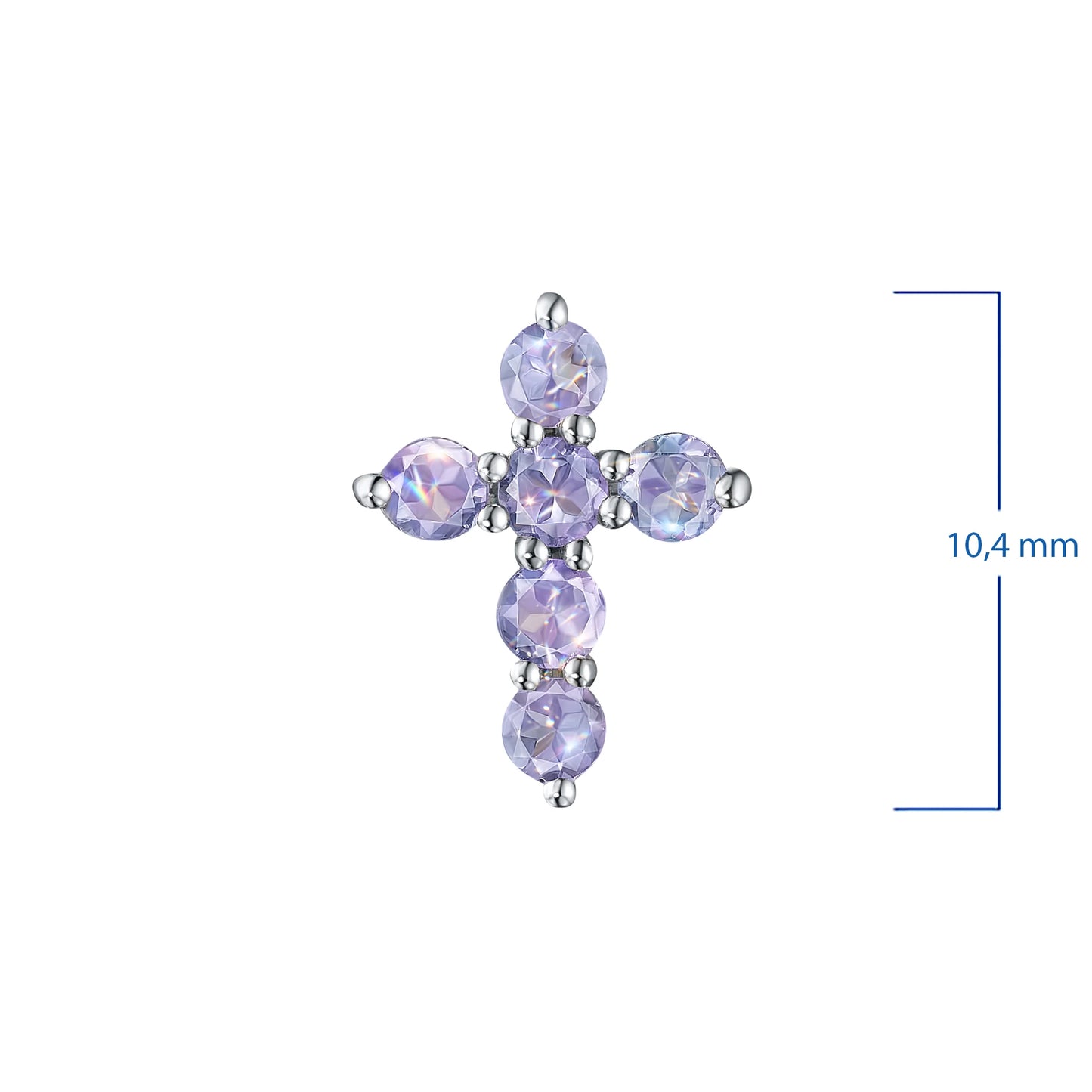 Sterling Silver Pendant with Lab-Created Diamonds 0.26 CT.TW