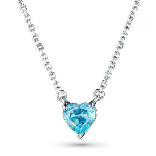 Sterling Silver Necklace with Topaz 0.950 CT.TW