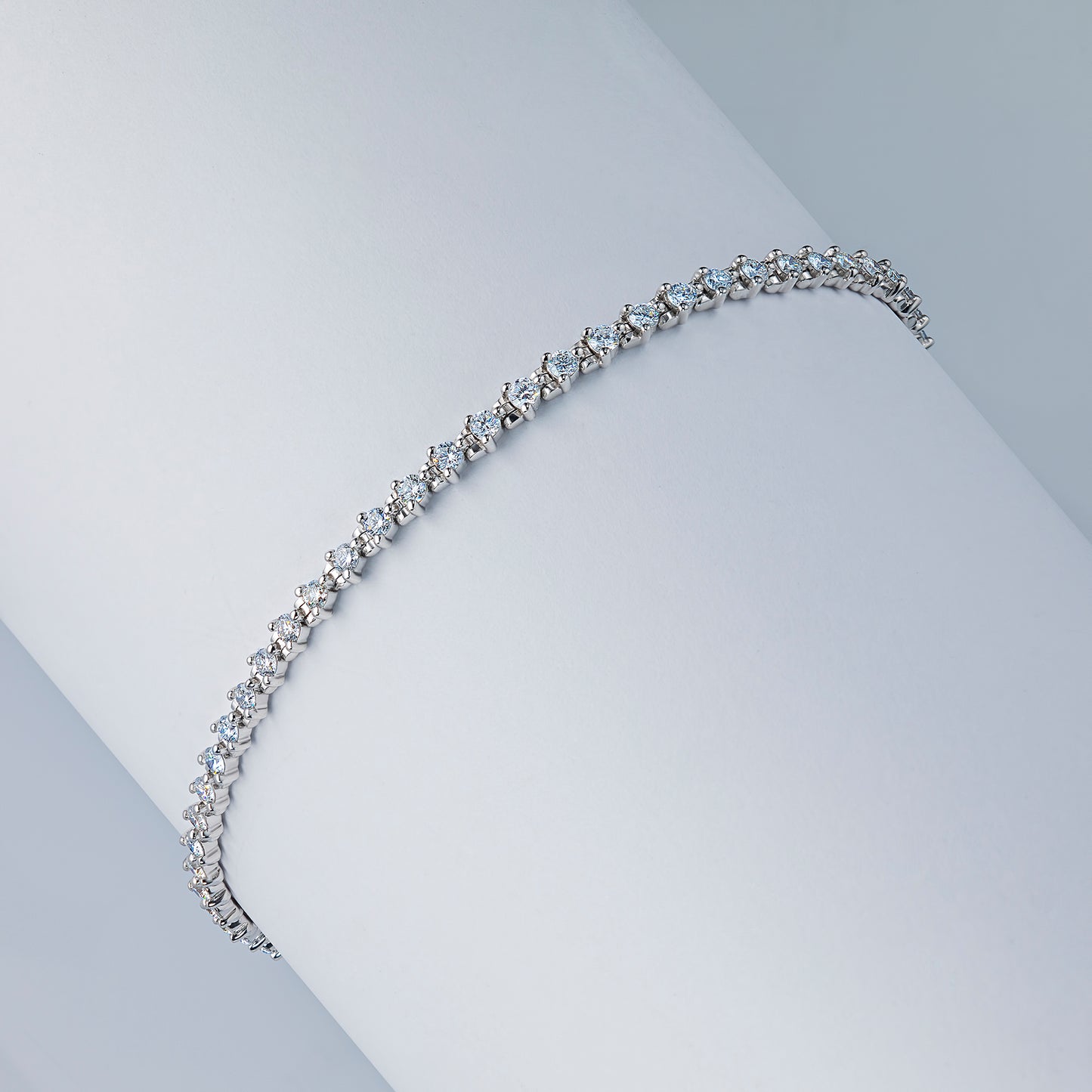 Sterling Silver Bracelet with Lab-Created Diamonds 1.35 CT.TW