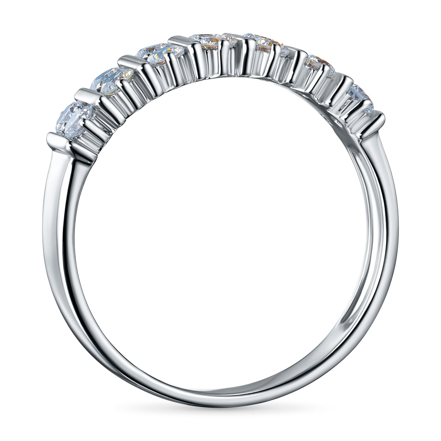 Sterling Silver Ring with Lab-Created Diamonds 5.980 CT.TW