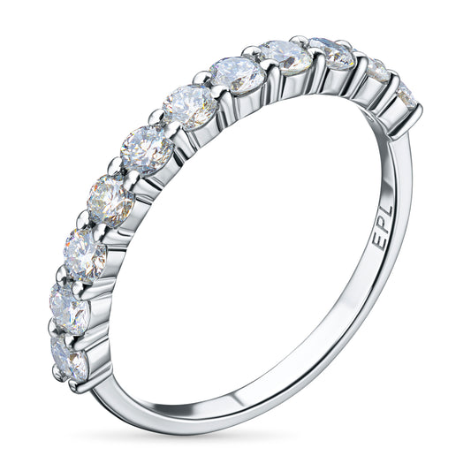Sterling Silver Ring with Lab-Created Diamonds 6.520 CT.TW