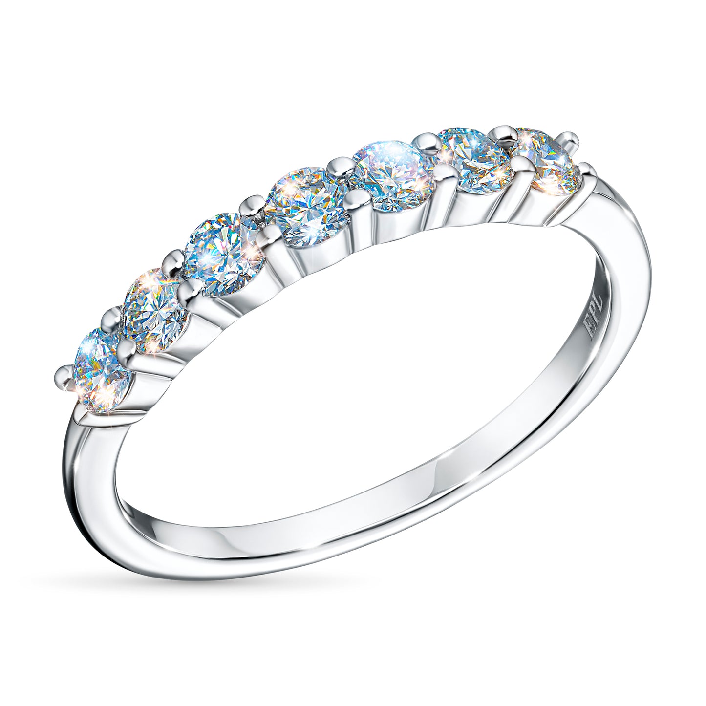 Sterling Silver Ring with Lab-Created Diamonds 0.55 CT.TW