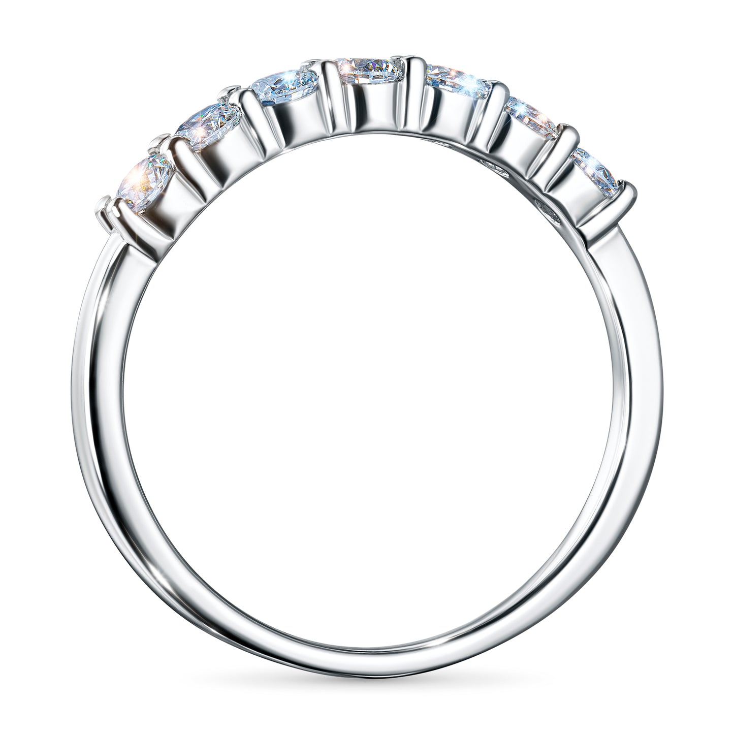 Sterling Silver Ring with Lab-Created Diamonds 0.55 CT.TW