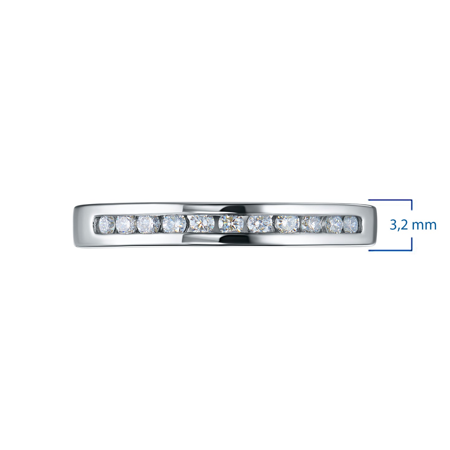 Sterling Silver Ring with Lab-Created Diamonds 0.29 CT.TW