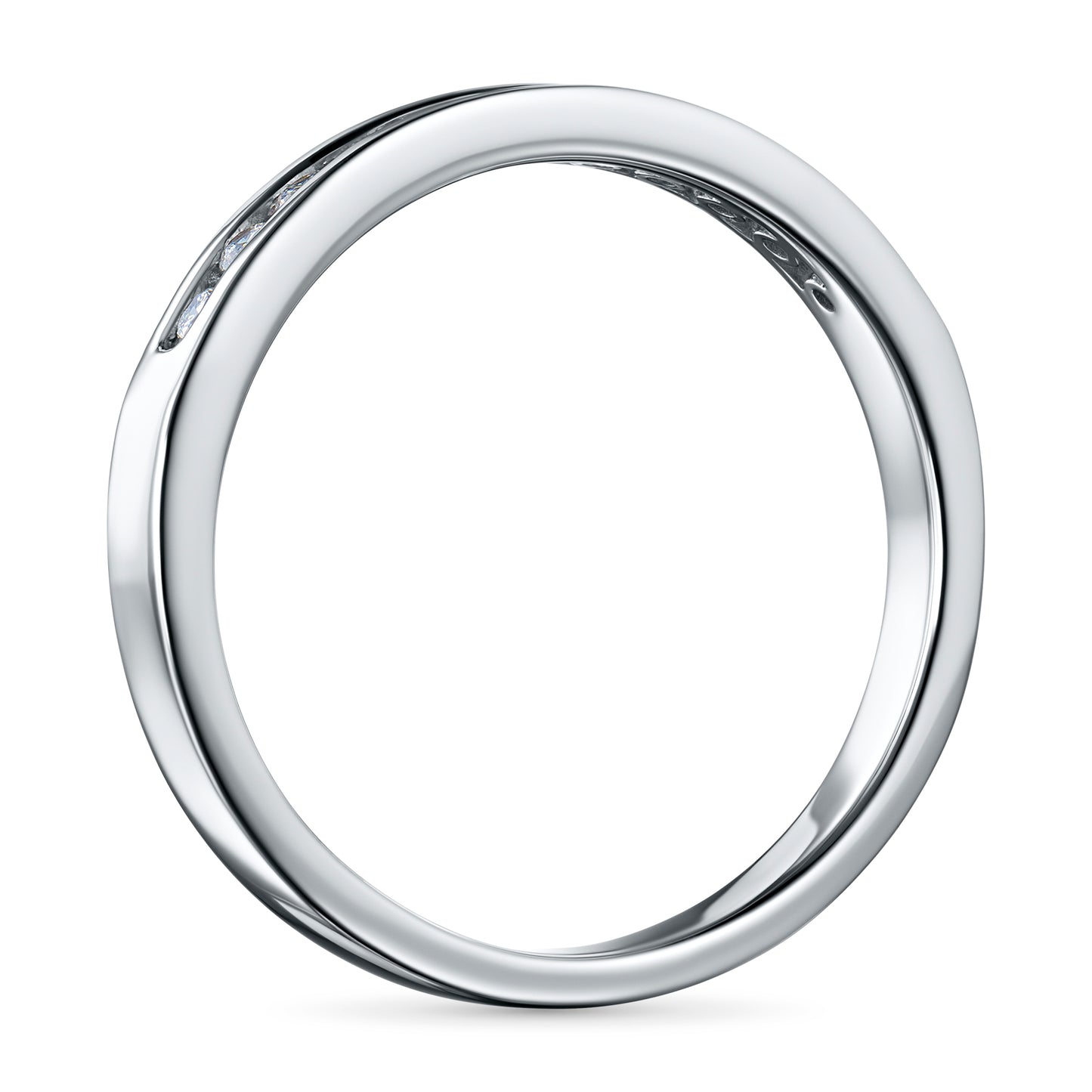 Sterling Silver Ring with Lab-Created Diamonds 0.210 CT.TW