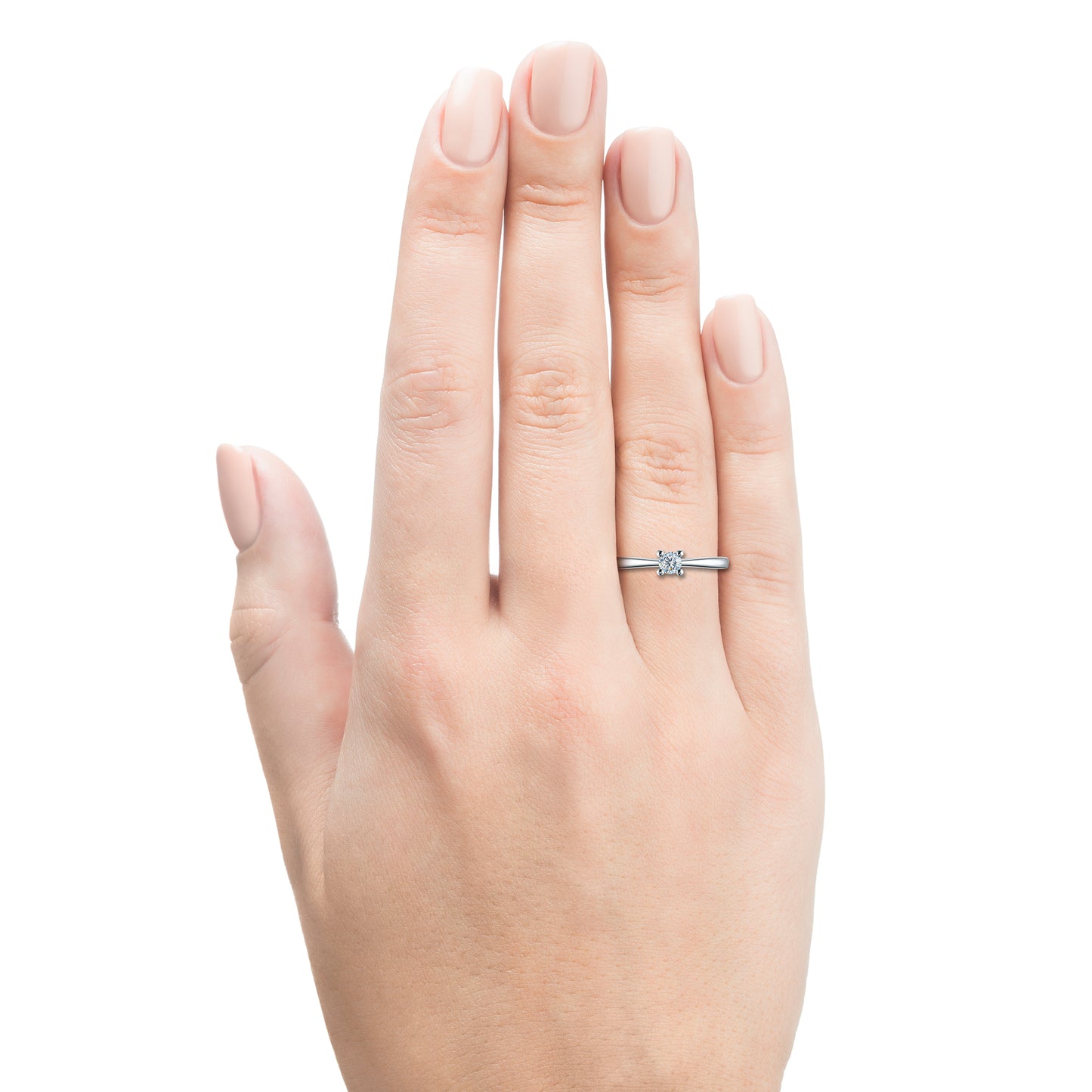 Sterling Silver Ring with Lab-Created Diamonds 0.290 CT.TW