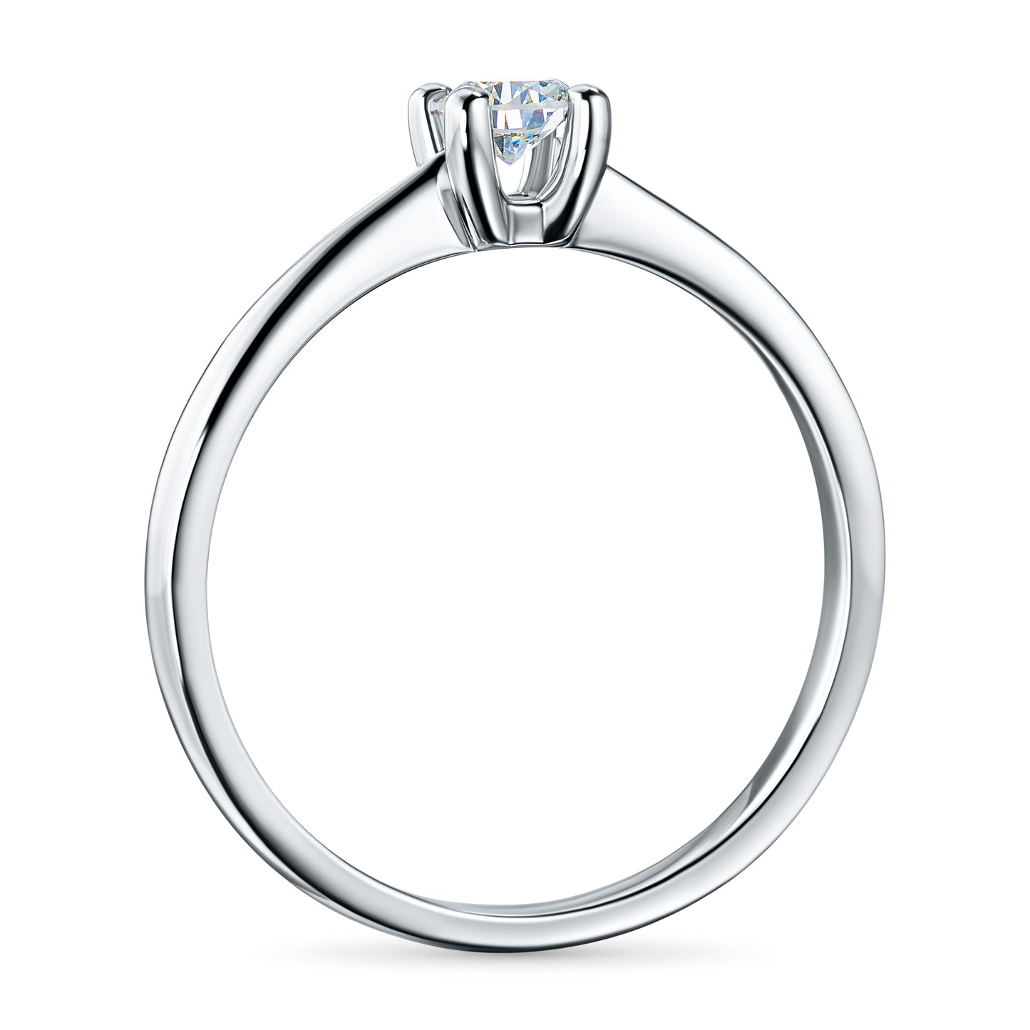 Sterling Silver Ring with Lab-Created Diamonds 0.290 CT.TW