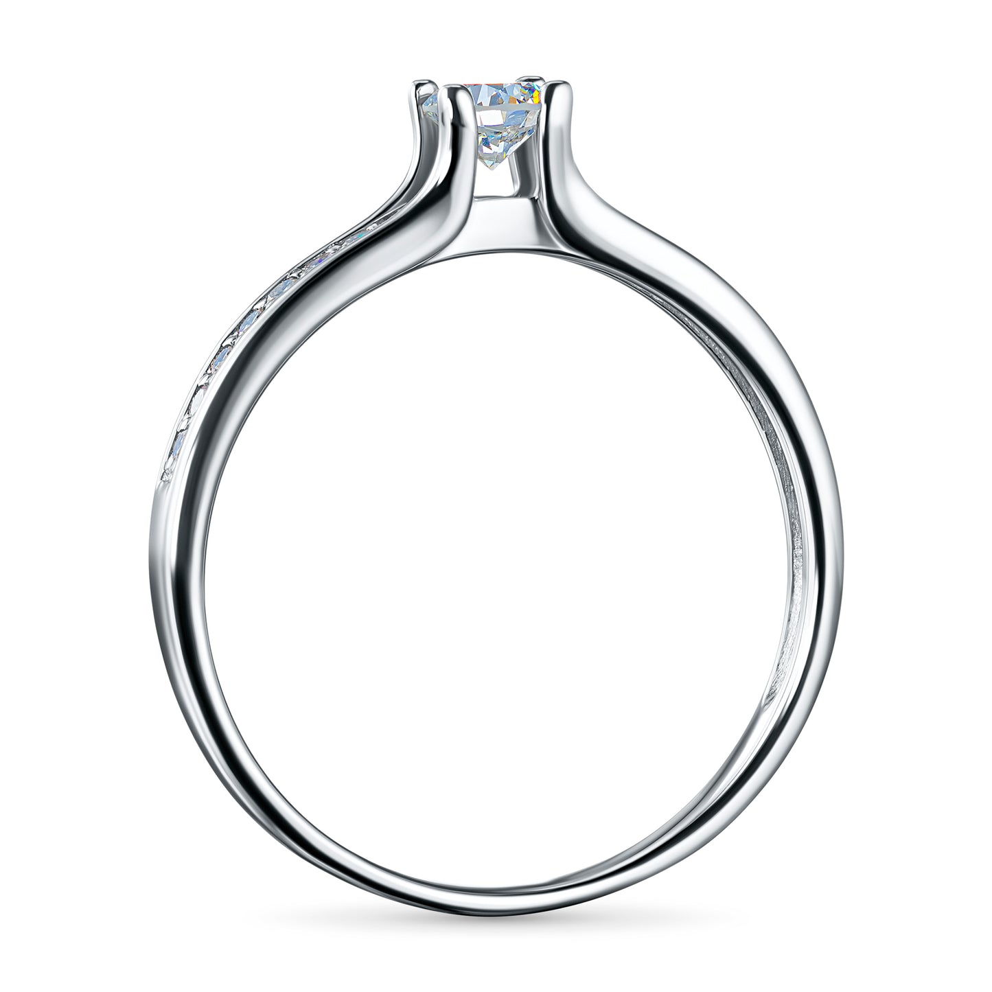 Sterling Silver Ring with Lab-Created Diamonds 0.270 CT.TW