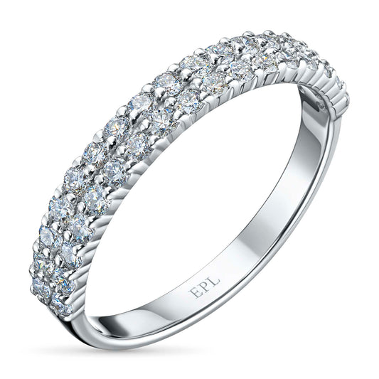 Sterling Silver Ring with Lab-Created Diamonds 0.410 CT.TW