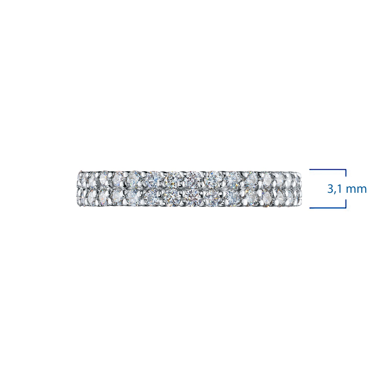 Sterling Silver Ring with Lab-Created Diamonds 15.840 CT.TW