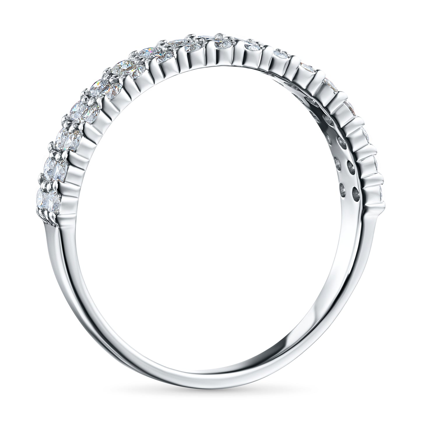 Sterling Silver Ring with Lab-Created Diamonds 0.410 CT.TW