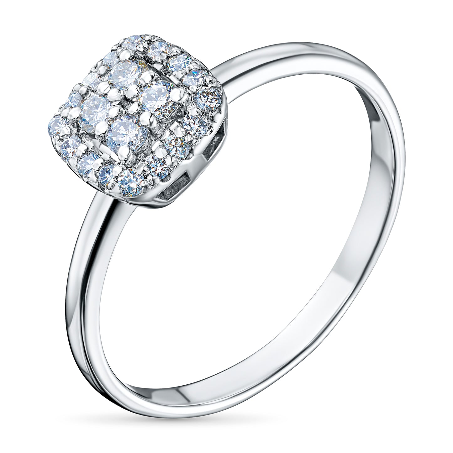 Sterling Silver Ring with Lab-Created Diamonds 0.230 CT.TW