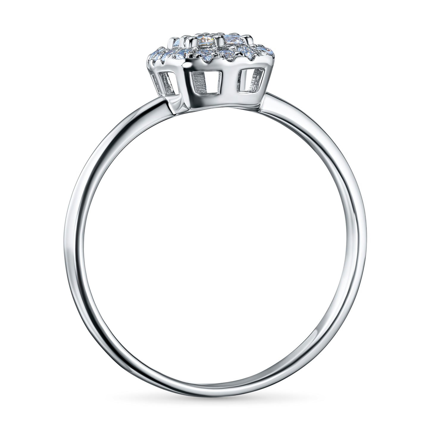 Sterling Silver Ring with Lab-Created Diamonds 0.230 CT.TW