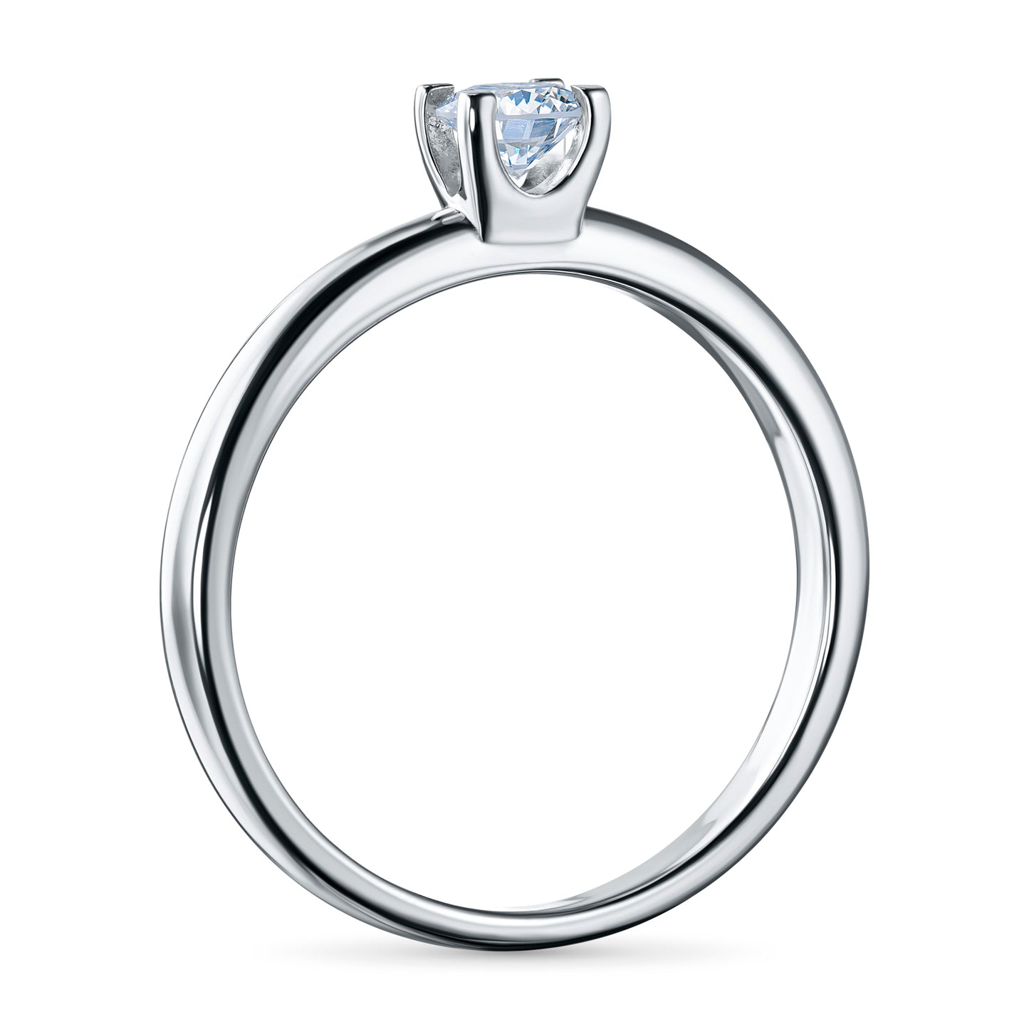 Sterling Silver Ring with Lab-Created Diamonds 0.300 CT.TW
