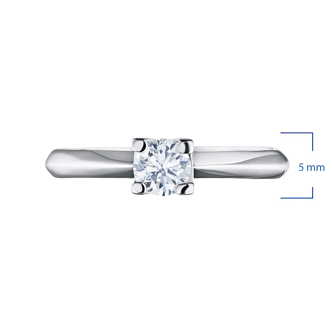 Sterling Silver Ring with Lab-Created Diamonds 0.270 CT.TW