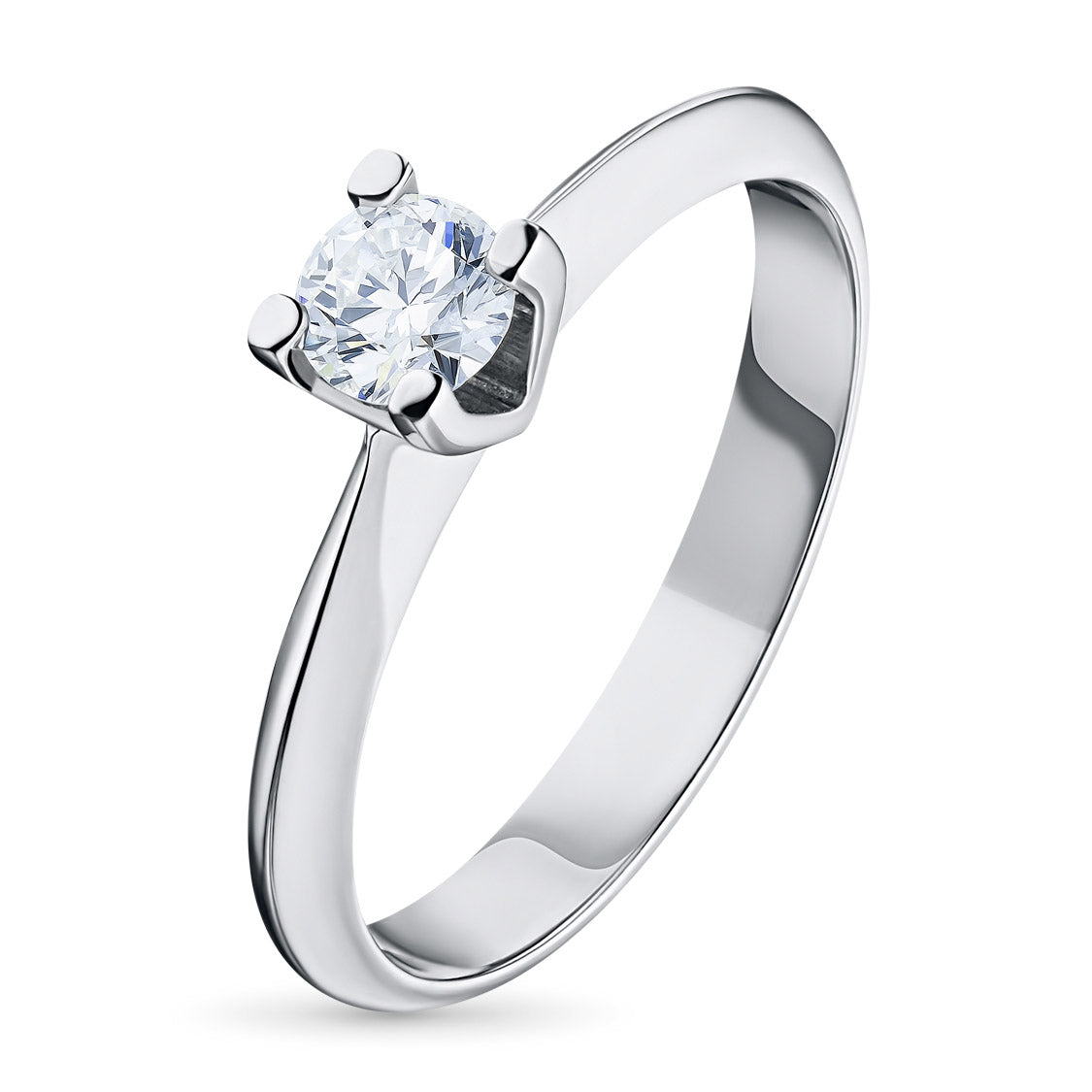 Sterling Silver Ring with Lab-Created Diamonds 0.270 CT.TW
