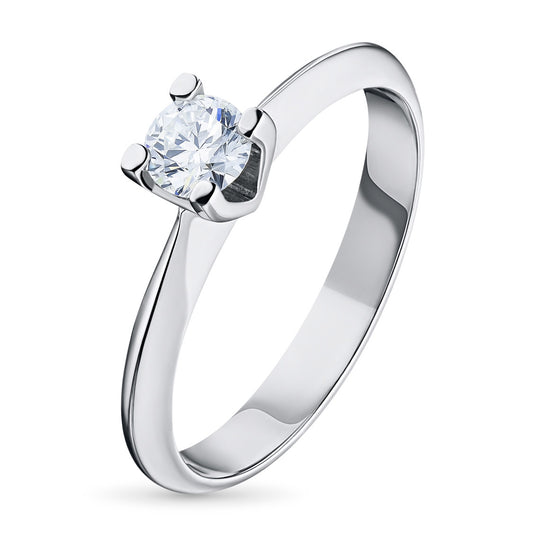 Sterling Silver Ring with Lab-Created Diamonds 0.270 CT.TW