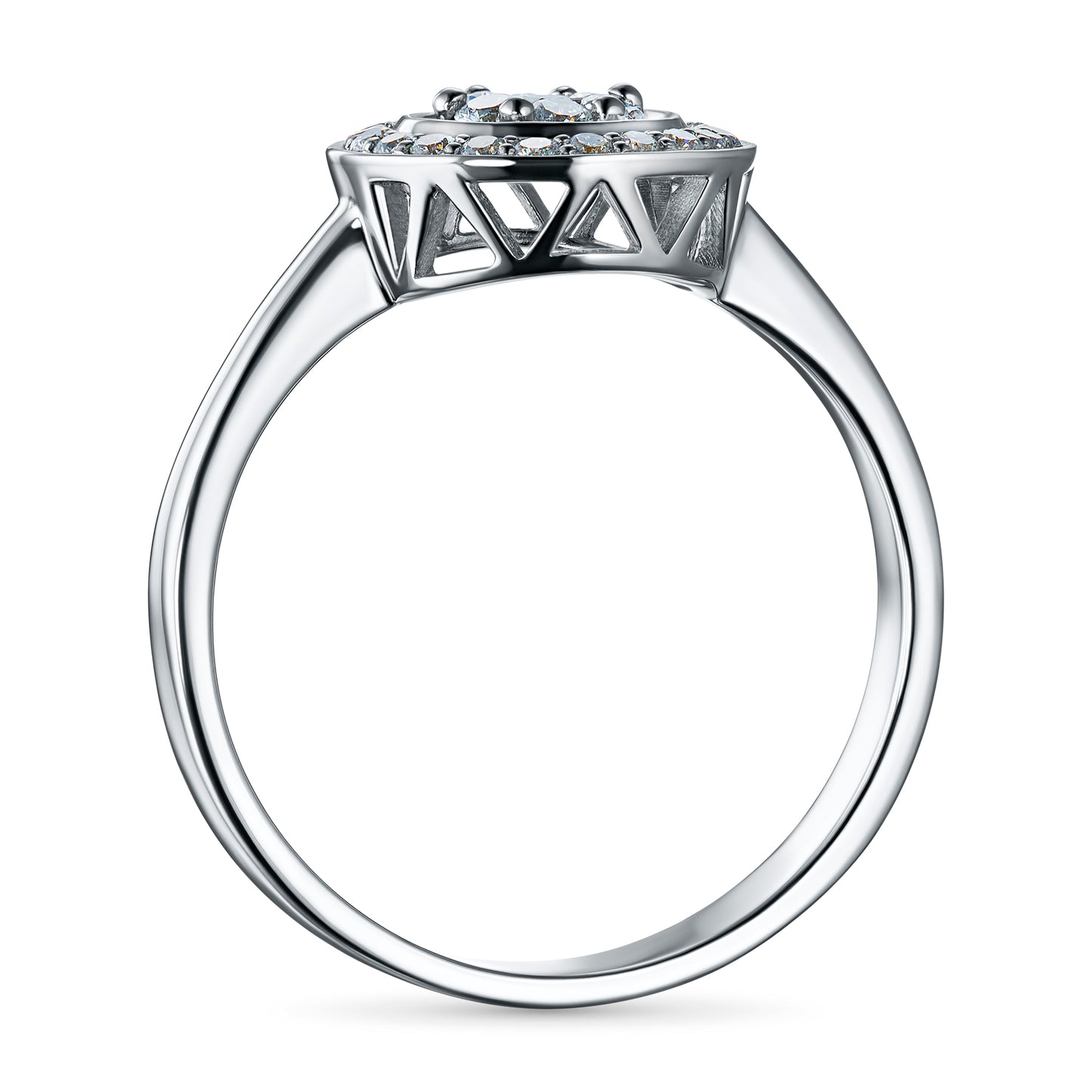 Sterling Silver Ring with Lab-Created Diamonds 0.230 CT.TW