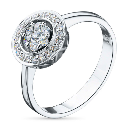 Sterling Silver Ring with Lab-Created Diamonds 0.230 CT.TW