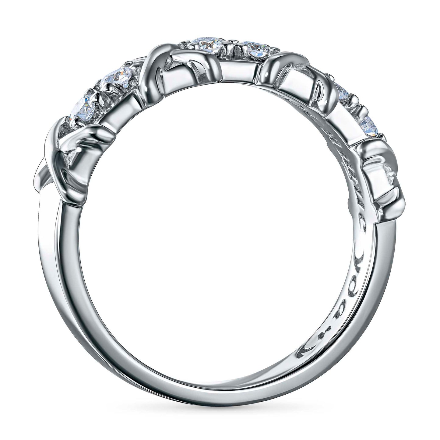 Sterling Silver Ring with Lab-Created Diamonds 0.210 CT.TW