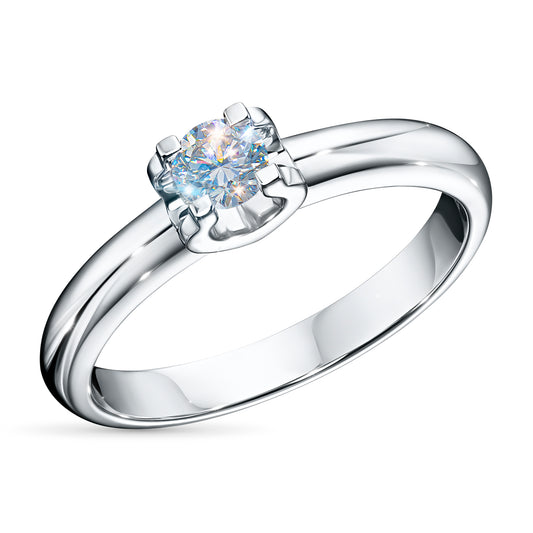 Sterling Silver Ring with Lab-Created Diamonds 0.290 CT.TW