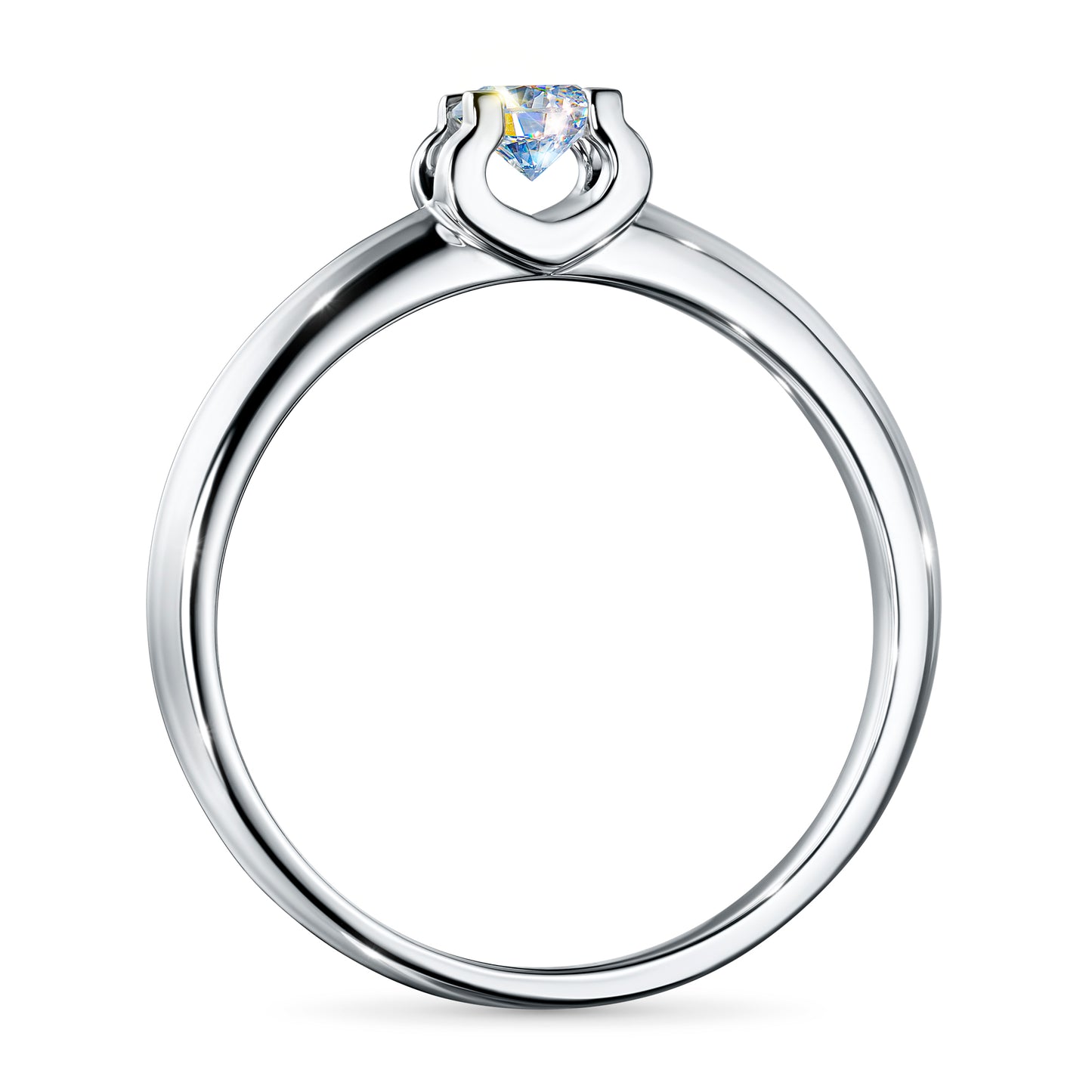 Sterling Silver Ring with Lab-Created Diamonds 0.290 CT.TW