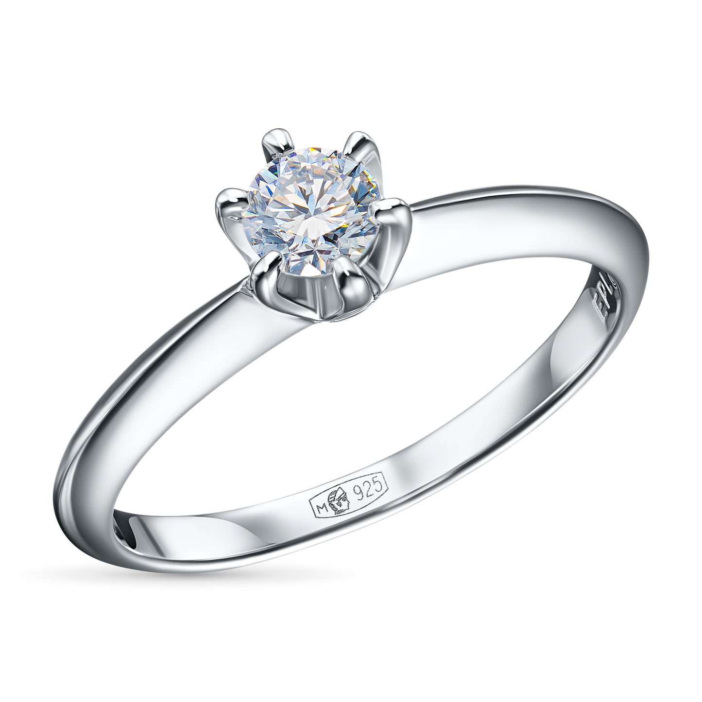 Sterling Silver Ring with Lab-Created Diamonds 0.260 CT.TW