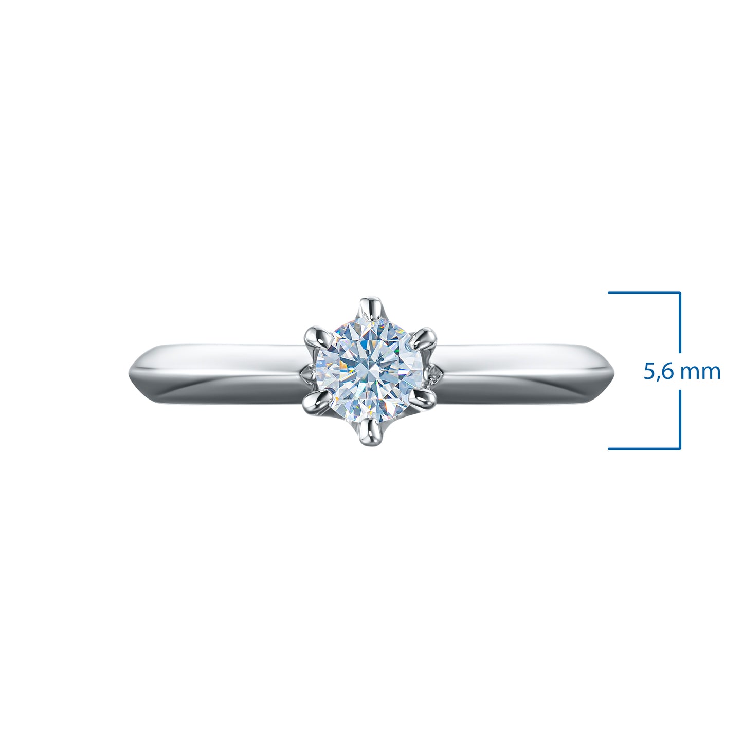Sterling Silver Ring with Lab-Created Diamonds 0.260 CT.TW