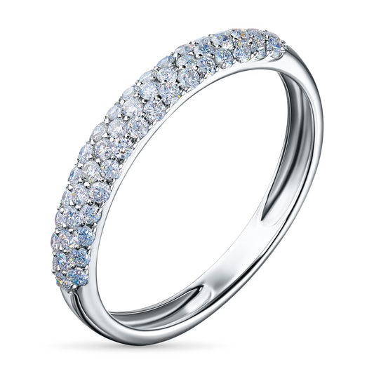 Sterling Silver Ring with Lab-Created Diamonds 0.180 CT.TW