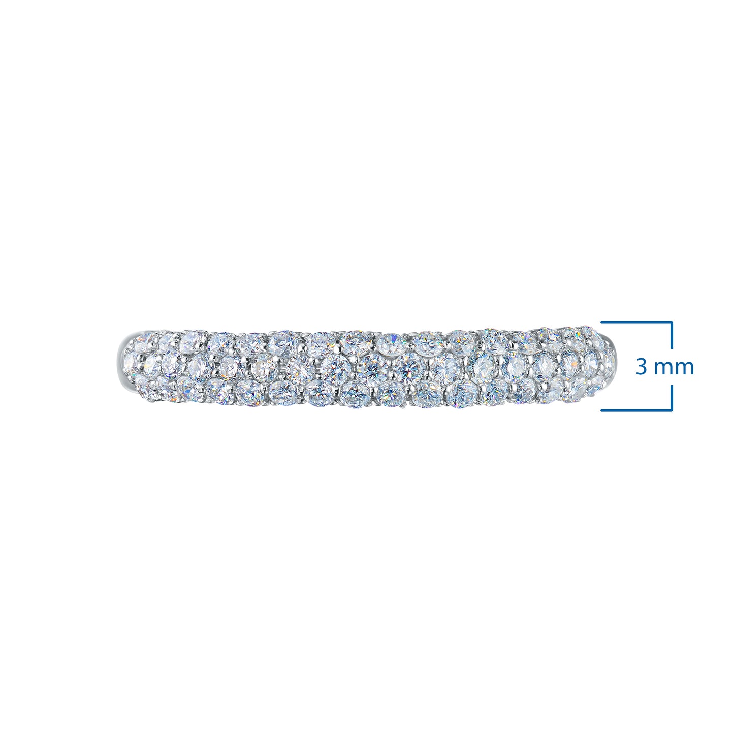 Sterling Silver Ring with Lab-Created Diamonds 0.180 CT.TW
