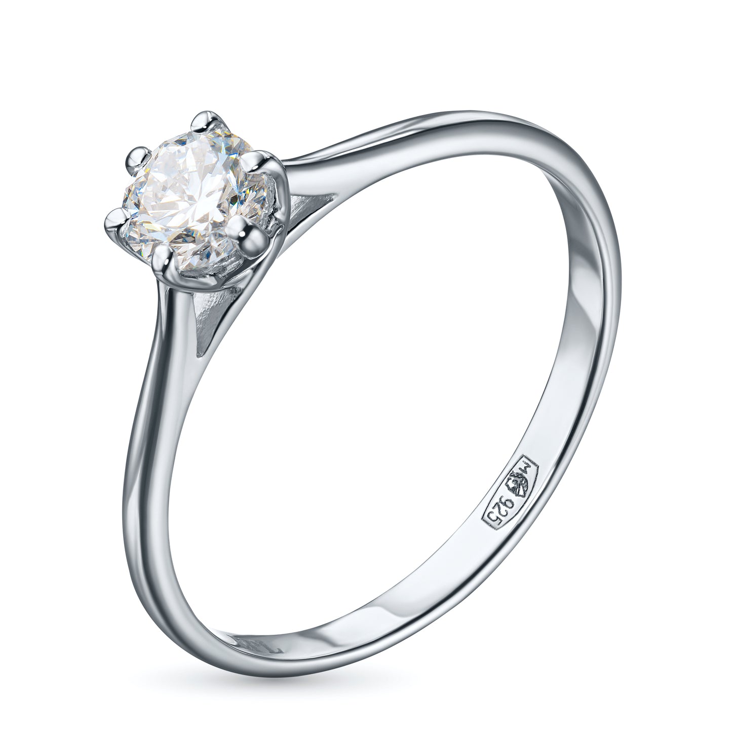 Sterling Silver Ring with Lab-Created Diamonds 0.270 CT.TW