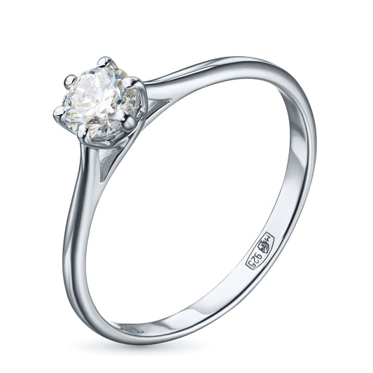 Sterling Silver Ring with Lab-Created Diamonds 0.270 CT.TW