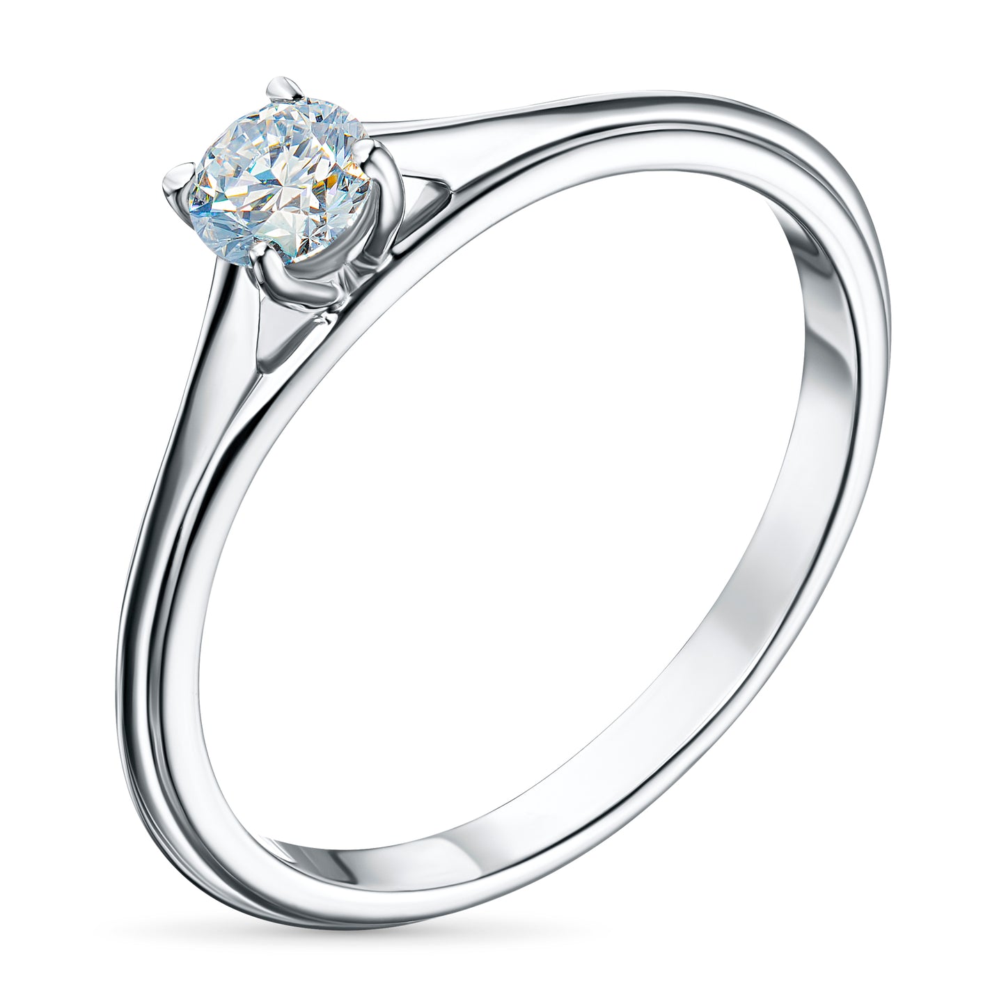 Sterling Silver Ring with Lab-Created Diamonds 0.270 CT.TW