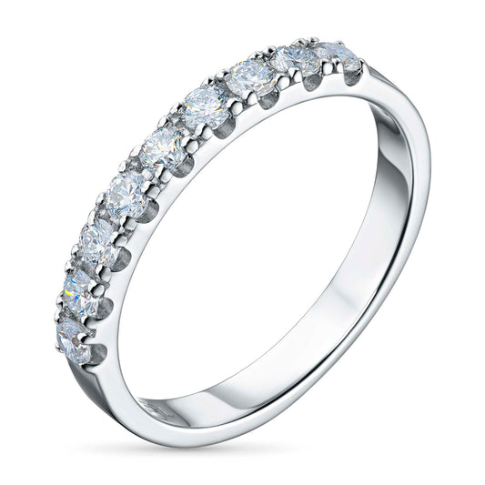 Sterling Silver Ring with Lab-Created Diamonds 0.400 CT.TW