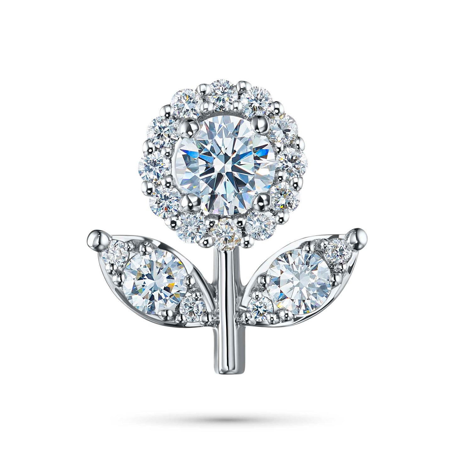 Sterling Silver Pendant with Lab-Created Diamonds 0.770 CT.TW