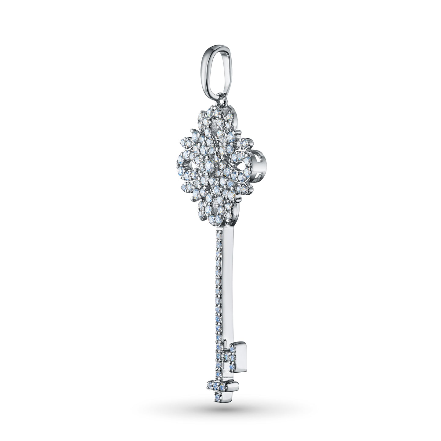 Sterling Silver Pendant with Lab-Created Diamonds 0.630 CT.TW