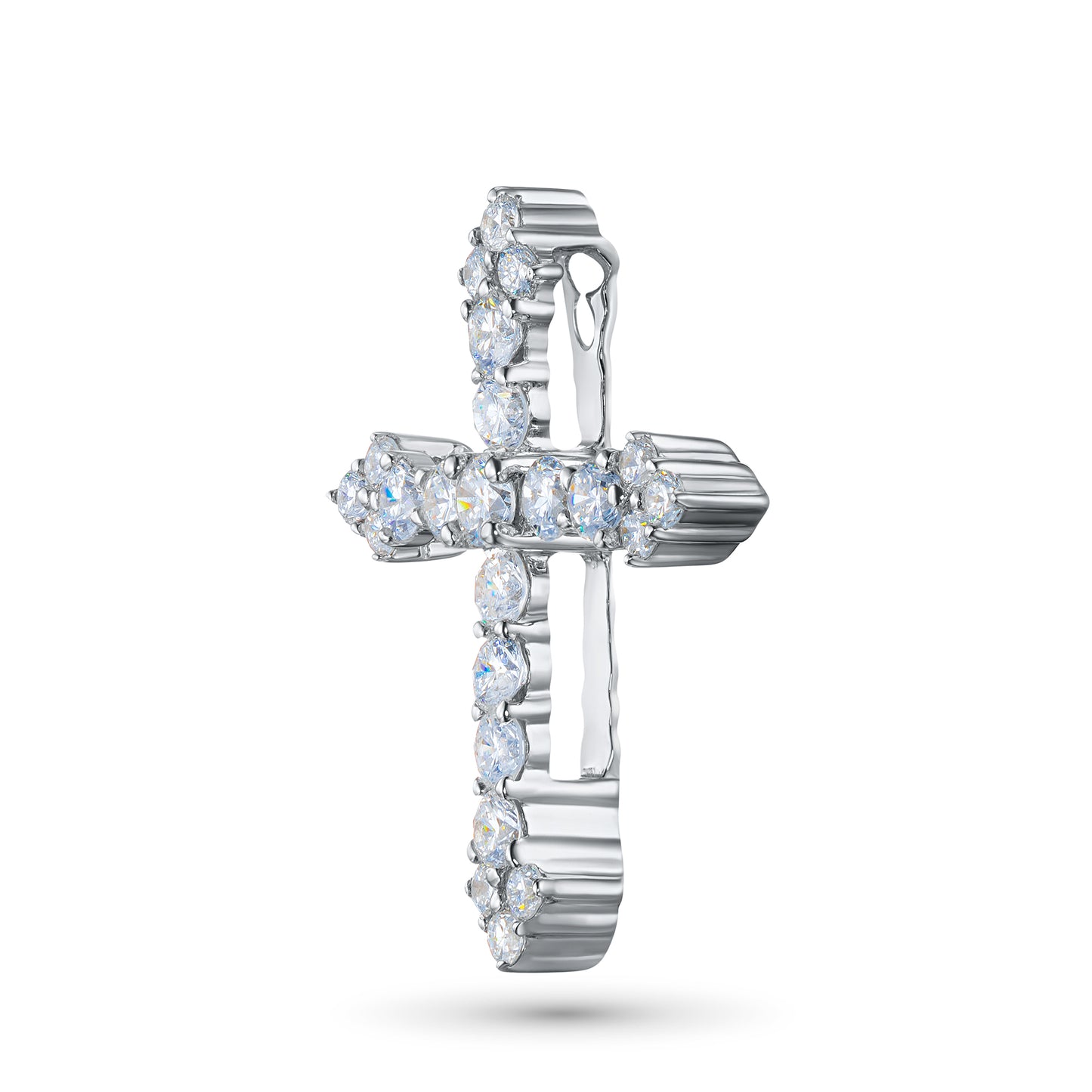 Ασημένιο μενταγιόν με διαμάντια κατασκευασμένα σε εργαστήριο 0,330 CT.TW 