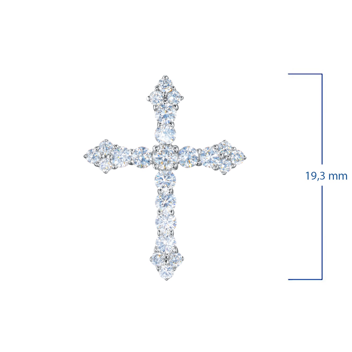 Ασημένιο μενταγιόν με διαμάντια κατασκευασμένα σε εργαστήριο 0,330 CT.TW 
