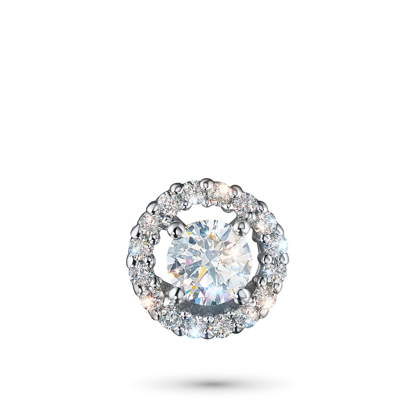 Sterling Silver Pendant with Lab-Created Diamonds 1.480 CT.TW