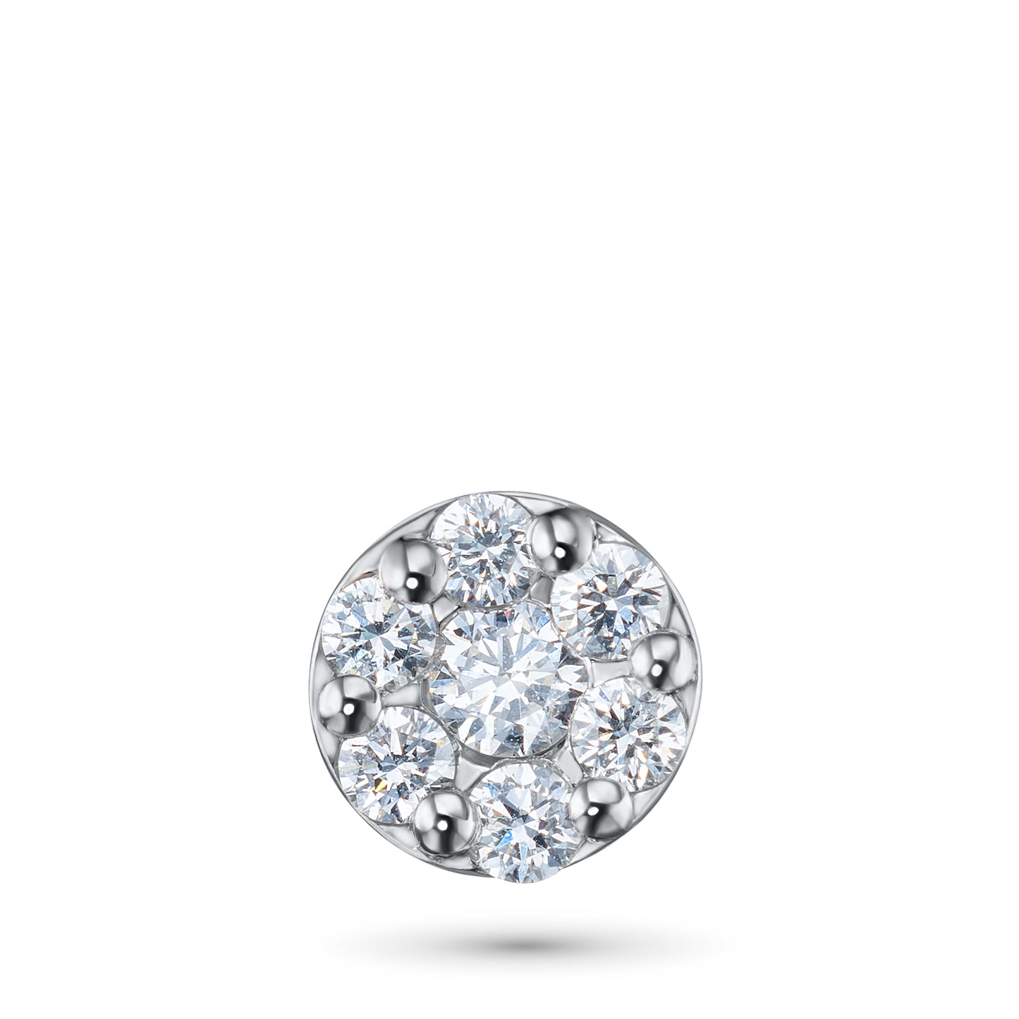 Sterling Silver Pendant with Lab-Created Diamonds 0.120 CT.TW