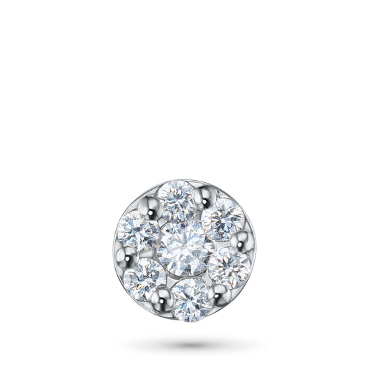 Sterling Silver Pendant with Lab-Created Diamonds 0.120 CT.TW