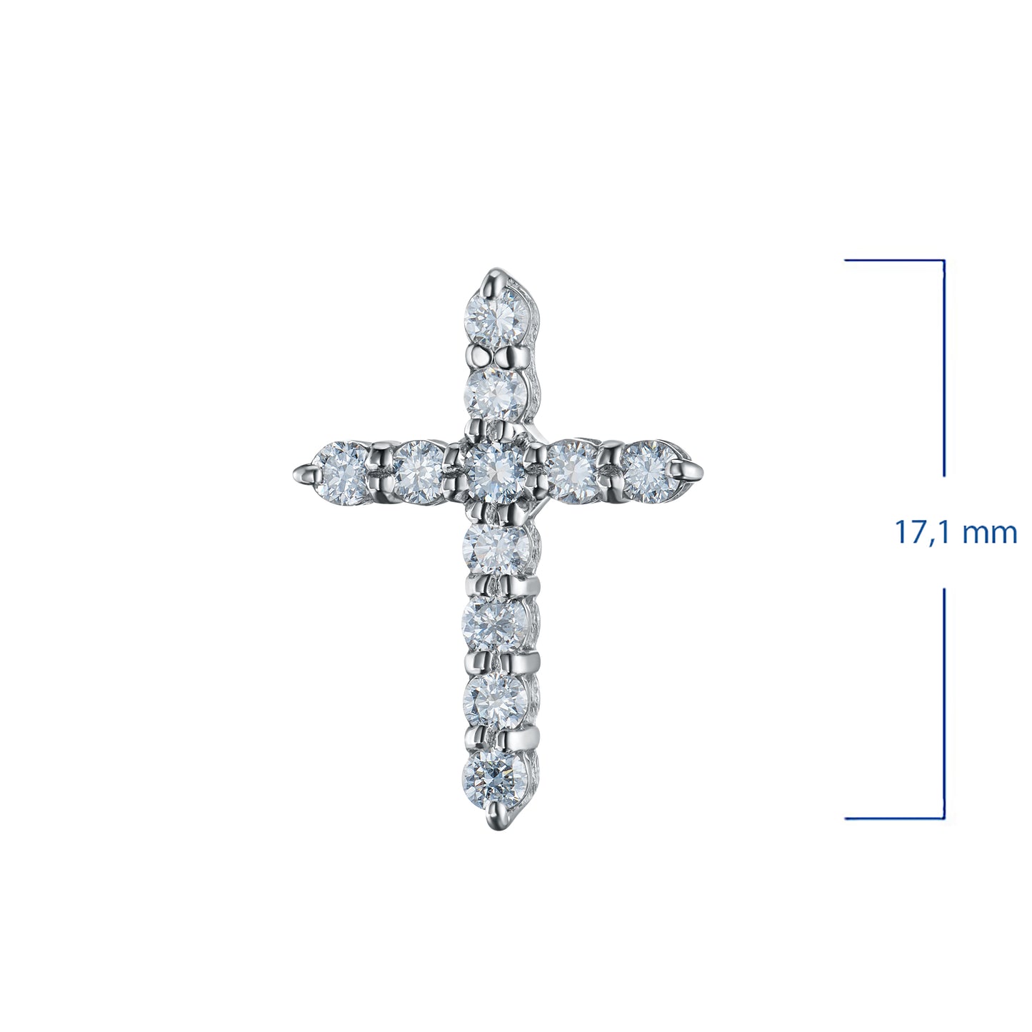 Sterling Silver Pendant with Lab-Created Diamonds 0.43 CT.TW