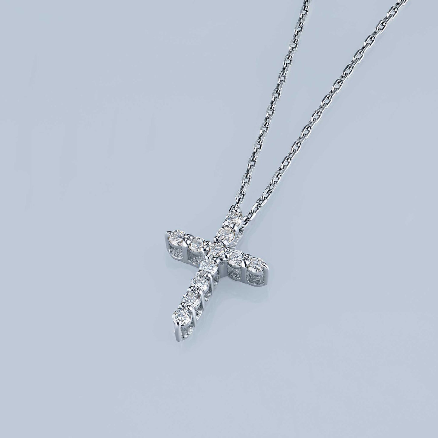 Sterling Silver Pendant with Lab-Created Diamonds 4.700 CT.TW