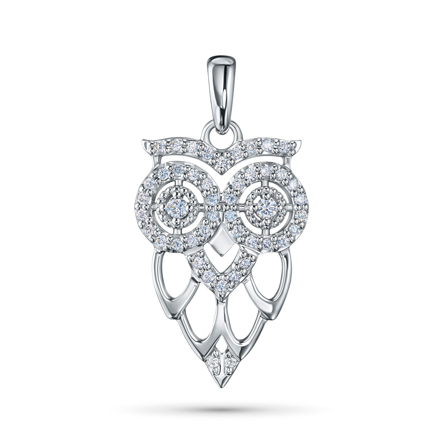 Sterling Silver Pendant with Lab-Created Diamonds 12.300 CT.TW