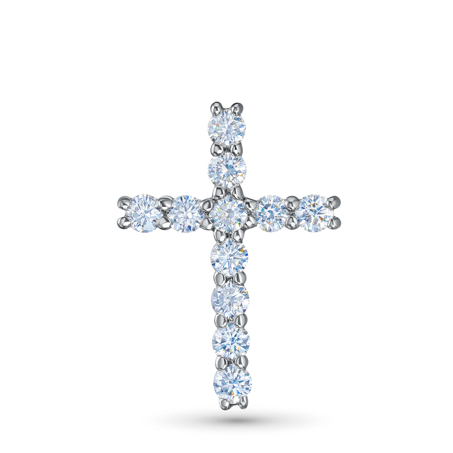 Sterling Silver Pendant with Lab-Created Diamonds 2.890 CT.TW