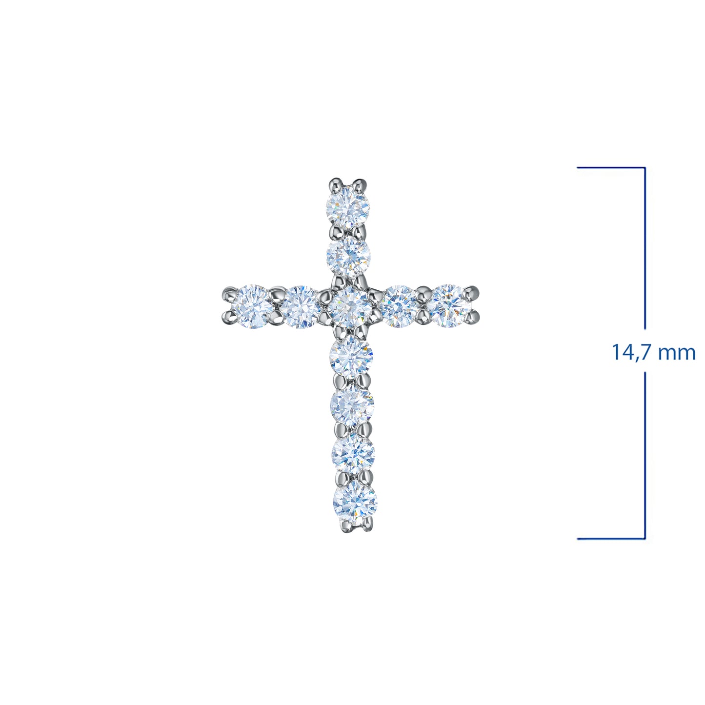 Sterling Silver Pendant with Lab-Created Diamonds 0.210 CT.TW