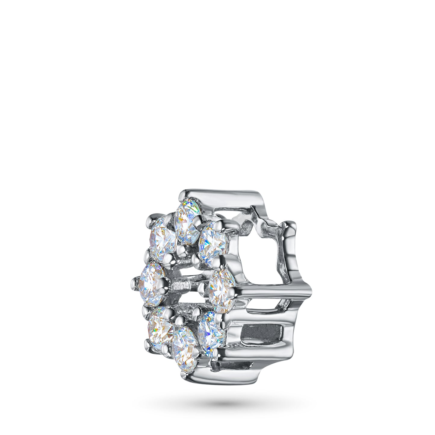 Sterling Silver Pendant with Lab-Created Diamonds 0.160 CT.TW